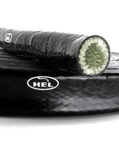 HEL Black 25mm Internal Diameter Extreme Heat Sleeve - Fire Resistant to 1200°C