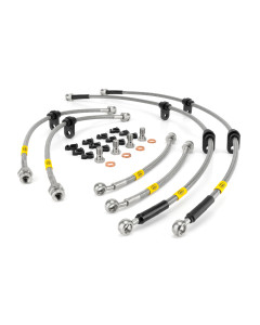 Toyota Land Cruiser 78 Series Ute 1HDFE 2006 Brake Lines HEL Stainless Steel Braided