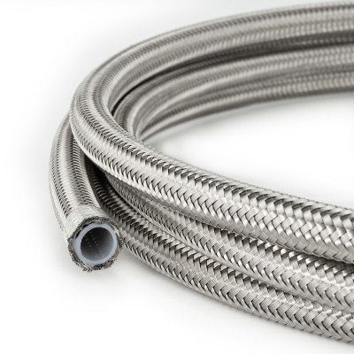AN6 PTFE Stainless Braided Fuel Oil Hose Line