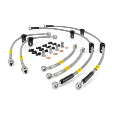 Toyota Land Cruiser 76, 78, 79 Series Non-ABS Pre-DPF 2007-2017 Brake Lines HEL Stainless Steel Braided