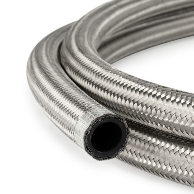 AN10 Rubber Stainless Braided Fuel Oil Coolant Hose Line