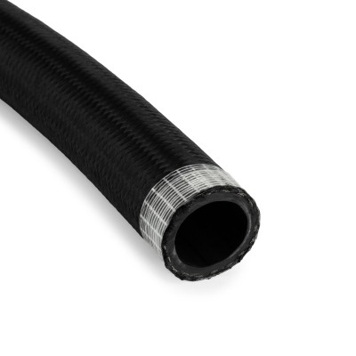 AN16 Rubber Black Nylon Braided Fuel Oil Coolant Hose Line