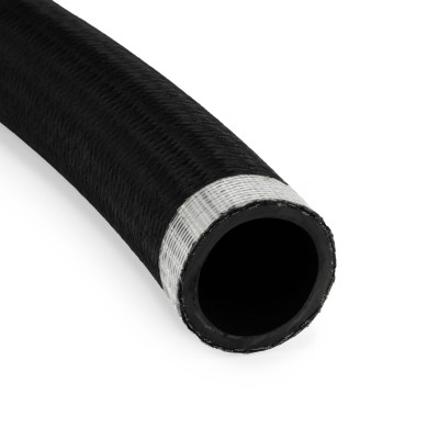 AN20 Rubber Black Nylon Braided Fuel Oil Coolant Hose Line